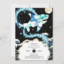 Custom Pastel Enchanted Shark Birthday