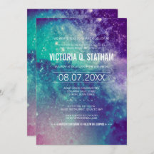 Custom Pastel Galaxy Bat Mitzvah Party Einladung