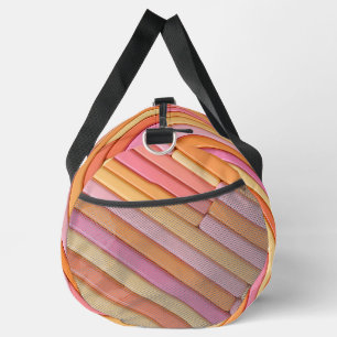 Custom Pastel Geometric Large Duffel Bag Duffle Bag