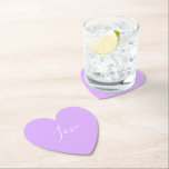 Custom Pastel Mauve Solid Color Minimalistische Ho Untersetzer<br><div class="desc">Schöne Lichtfeder lila lila Farbe. Minimalistische moderne,  schicke und moderne pastellfarbene Ästhetik in lavender solide Farbe. Mauve Wohngestaltung,  mauve ästhetische Einrichtung,  mauvische Küche,  mauvfarbene Einrichtung.</div>