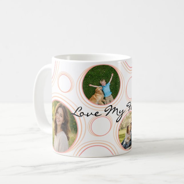 Custom Pastel Motivational Quote Design Kaffeetasse (Vorderseite Links)