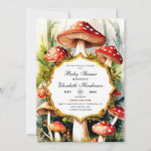 Custom Pastel Mushroom Baby Dusche