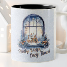 Custom Pastel Snowy Winter Szene Saison Urlaub