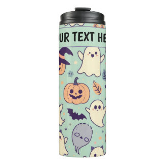 Custom Pastell Halloween Muster Spooky Ghost Thermosbecher
