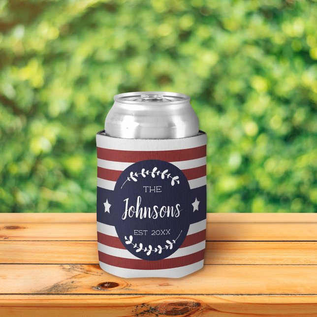 Custom Patriotic Americana Amerikanische Unabhängi Dosenkühler (Von Creator hochgeladen)