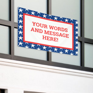 Custom Patriotic Banner