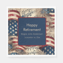 Custom Patriotic Retirement Party