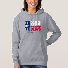 Custom Patriotic TEXAS FLAG Hoodie