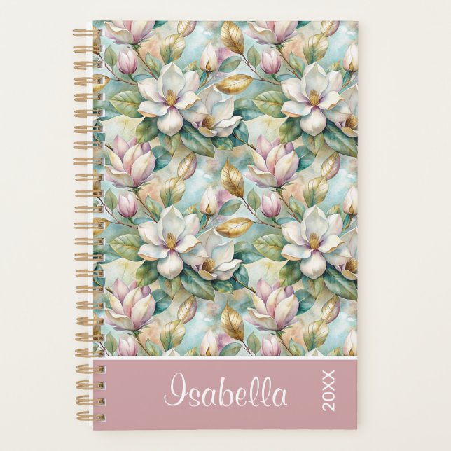 Custom Pattern Elegant Magnolia Flowers (Devant)