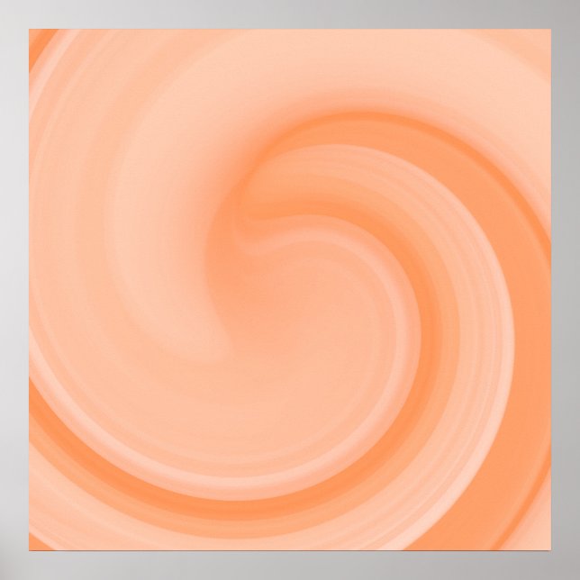Custom Peach Fuzz Wave Poster (Vorne)