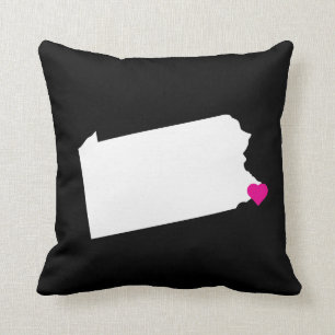 Custom Pennsylvania Staat Liebe Reversible Pillow Kissen