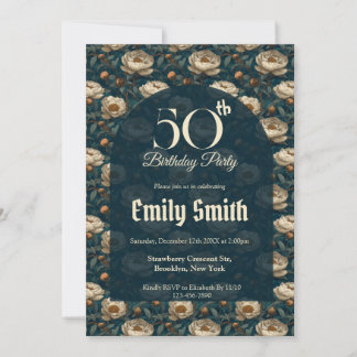 Custom Peonies Flower Birthday Celebration Einladung