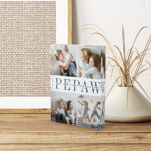 Custom Pepaw Grandchildren Fotoblock