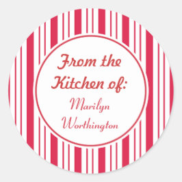 Custom Peppermint Kitchen Stickers