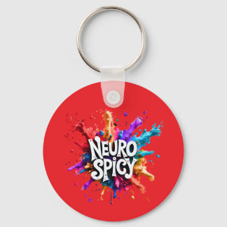 Custom / Personalised NEUROSPICY neurodiversity Schlüsselanhänger