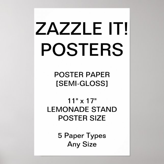Custom Personalisiert 11"x17" Semi-Gloss Poster (Vorne)