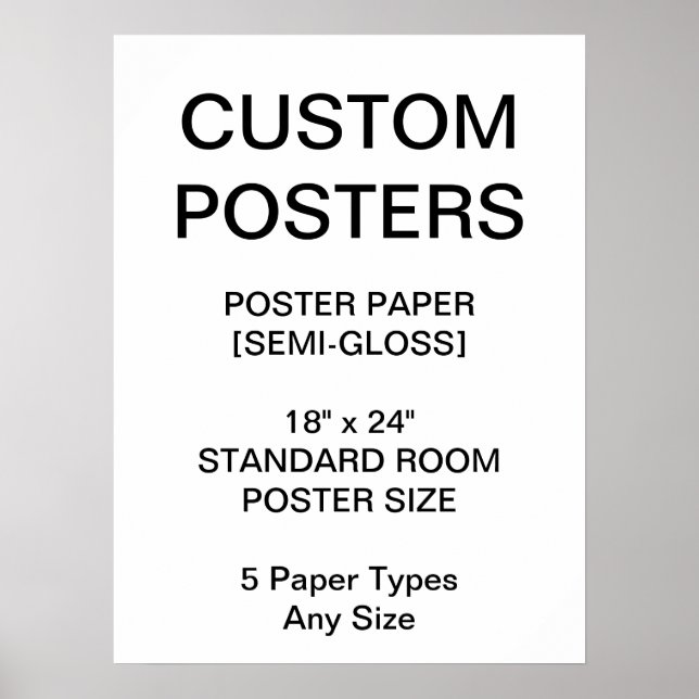 Custom Personalisiert 18"x24" Semi-Gloss Poster (Vorne)
