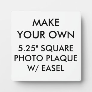 Custom Personalisiert 5,25" Square Foto Plaque Fotoplatte
