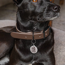 Custom Personalisiert Dog Tag Chasing Eichhörnchen Haustiermarke