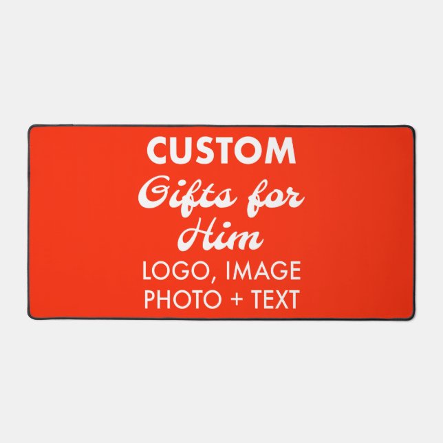 Custom Personalisiert Ferrari Red Desk Mat Schreibtischunterlage (Vorderseite)