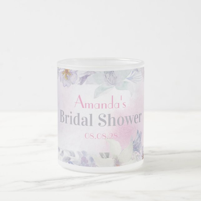 Custom Personalisiert Floral Bachelorette Bevorzug Mattglastasse (Mittel)