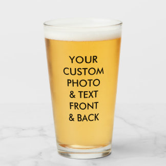 Custom Personalisiert FOTO BIER GLASS 16oz; 1 PINT Glas