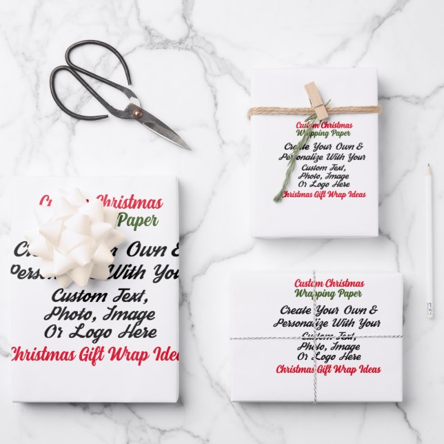 Custom Personalisiert Gift Wrap, Custom Birthday Geschenkpapier Set (Vorderseite)