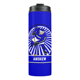 Custom Personalisiert Ice Hockey Player B Thermosbecher