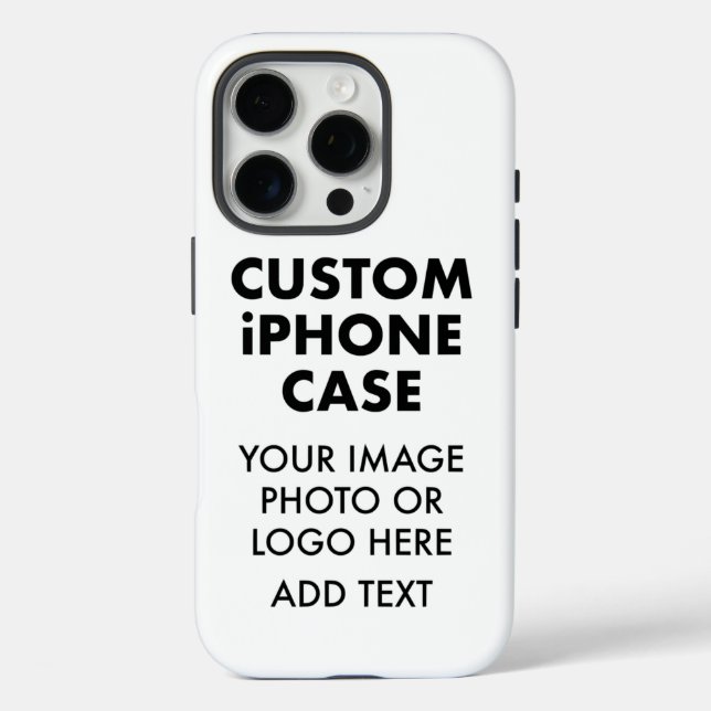 Custom Personalisiert iPhone 16 PRO TOUGH FALL Hülle (Rückseite)