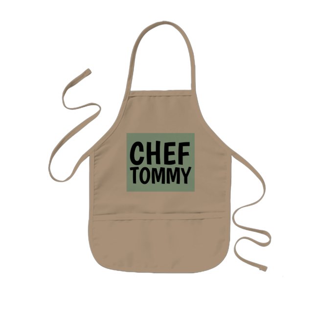 CUSTOM PERSONALISIERT KIDS FUNNY NIEDLICH Kitchen  Kinderschürze (Vorne)