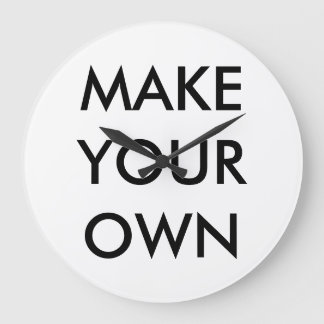 Custom Personalisiert Large 10,75" Round Wall Cloc Große Wanduhr