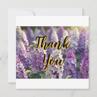 Custom Personalisiert Lila Lilac Vielen Dank Karte