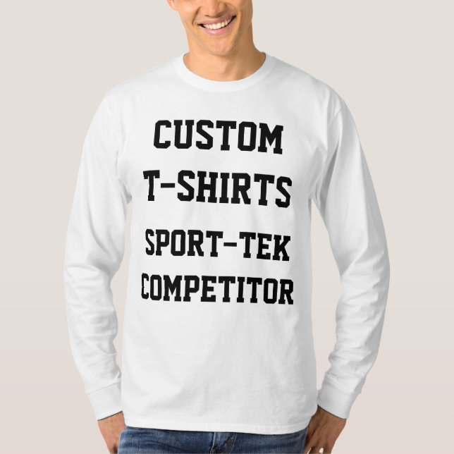 Custom Personalisiert Men LONG SLEEVE T - SHIRT (Vorderseite)