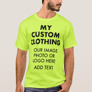 Custom Personalisiert MEN'S SICHFETY GREEN T - SHI T-Shirt