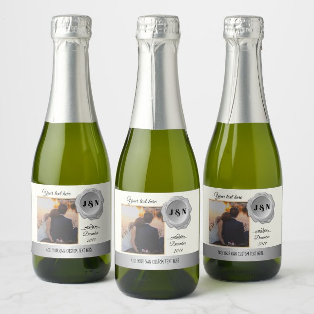 Custom Personalisiert Mini Sparkling Wine Flasche  (Flaschen)