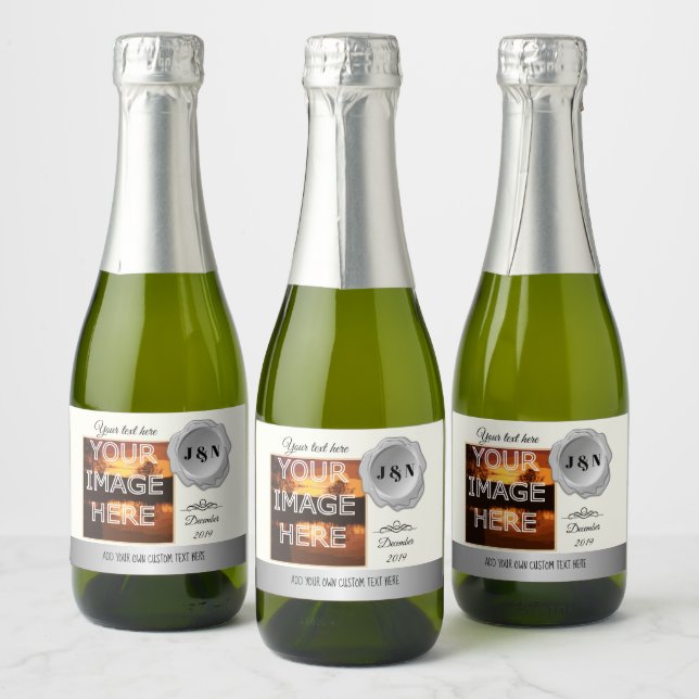 Custom Personalisiert Mini Sparkling Wine Flasche  (Flaschen)