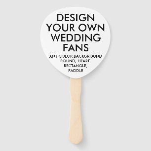 Custom Personalisiert PADDLE ECRU WEDDING FANS (10 Fächer