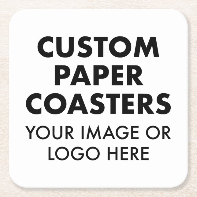 Custom personalisiert PAPER UNTERSETZER (6 SQUARE) (Vorderseite)