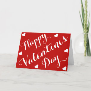 Custom Personalisiert Red Happines Day Cards Karte