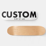 Custom Personalisiert Skateboard Deck 8,25" (21cm)<br><div class="desc">Erstellen,  gestalten,  eigene Skateboard Deck erstellen - 8 1/4" (21 cm). Option Räder und LKW hinzufügen. Personalisiertes Skateboard aus 7-fach Premium USA Maple,  Geschenk für einen Skateboarder und zum Geburtstag,  Weihnachtsgeschenke,  Gastgeschenke Hochzeiten,  Promotional Sports Business,  School und Uni Erholung.</div>