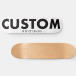 Custom Personalisiert Skateboard Deck 8,5" (21,6 c<br><div class="desc">Erstellen, gestalten, eigene Skateboard Deck erstellen - 8 1/2" (21, 6 cm). Option Räder und LKW hinzufügen. Personalisiertes Skateboard aus 7-fach Premium USA Maple, Geschenk für einen Skateboarder und zum Geburtstag, Weihnachtsgeschenke, Gastgeschenke Hochzeiten, Promotional Sports Business, School und Uni Erholung.</div>