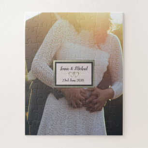 Custom Personalisiert Wedding Day Jigsaw Puzzle