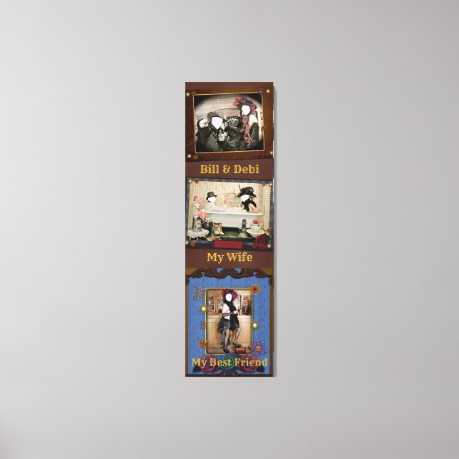 Custom Personalisiert Western Foto Leinwand Art (Vorderseite)