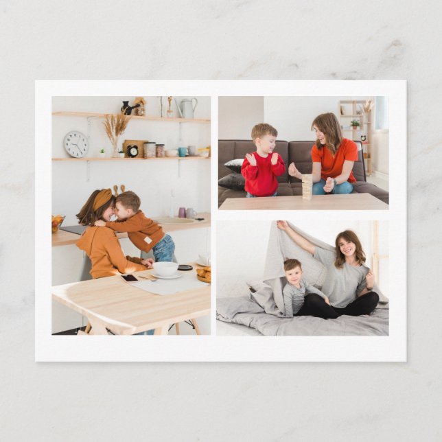CUSTOM Personalisiertes Foto und Meldung Postkarte (Vorderseite)