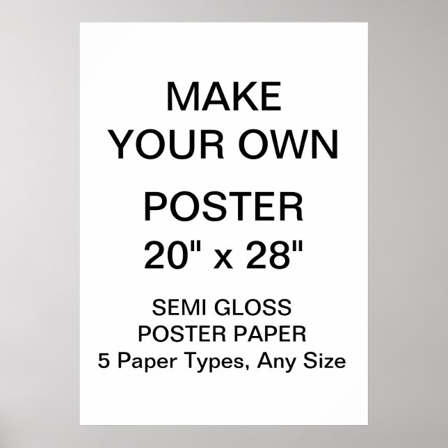 Custom Personalized 20" x 28" Semi Gloss Poster (Vorne)