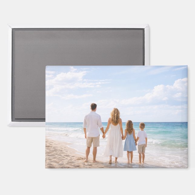 Custom Personalized Family Photo Magnet (Vorderseite/Rückseite)