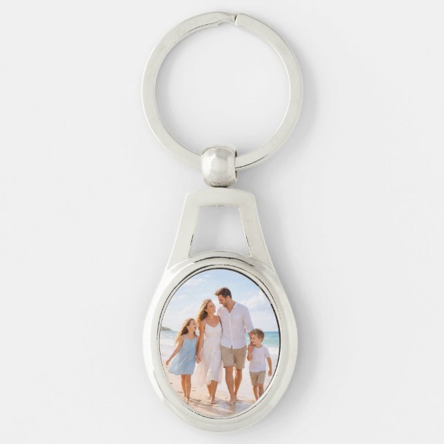 Custom Personalized Family Photo Schlüsselanhänger (Vorderseite)