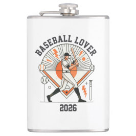 Custom Personalized Global Baseball 2026 Flachmann