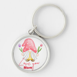 Custom personalized gnome valentine's day schlüsselanhänger