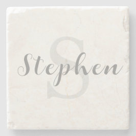 Custom Personalized Monogram Script Name Drink Steinuntersetzer